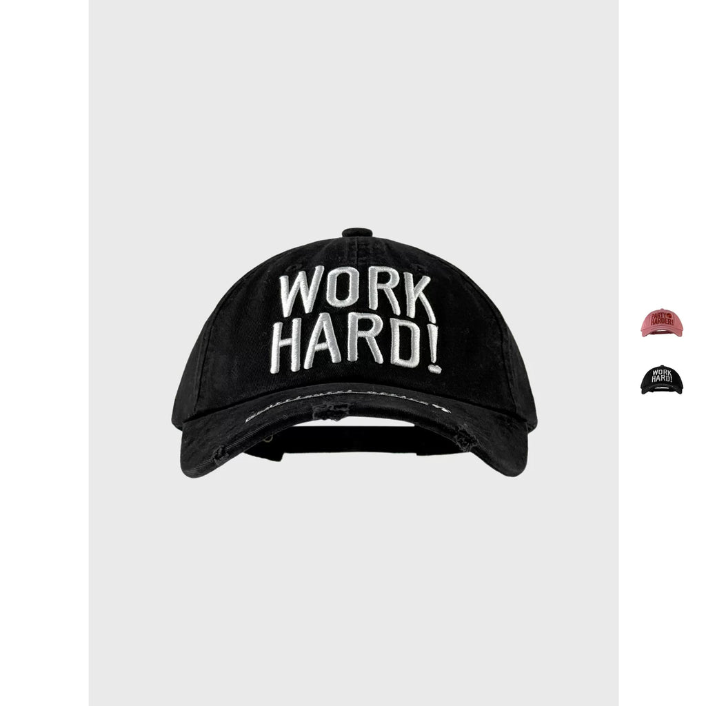 SONDER SHOP WORK HARD Embroidered Baseball Cap