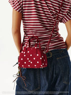 CryingCenter Polka Dot Boston Shoulder Crossbody Bag