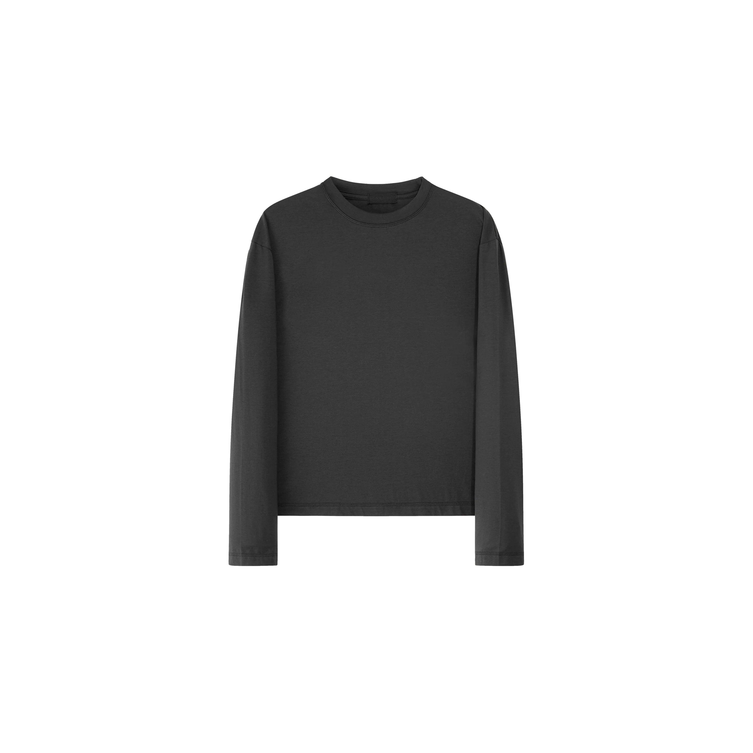 PLUS NO LOGO Simple Casual Versatile Soft Long Sleeve