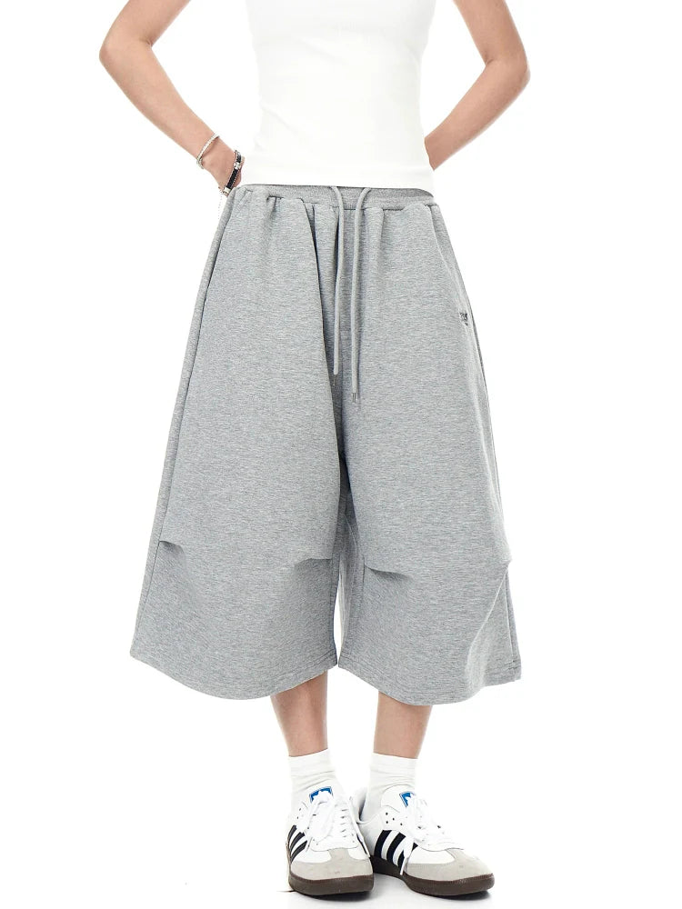 BLACKLISTS Pleated Sweatpants Shorts