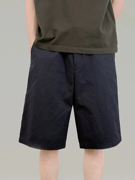 PLUS NO LOGO Tencel Diagonal Bag Cropped Pants Straight-leg Pants