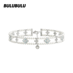 BULUBULU Shaoguang Stacked Pearl Long Necklace