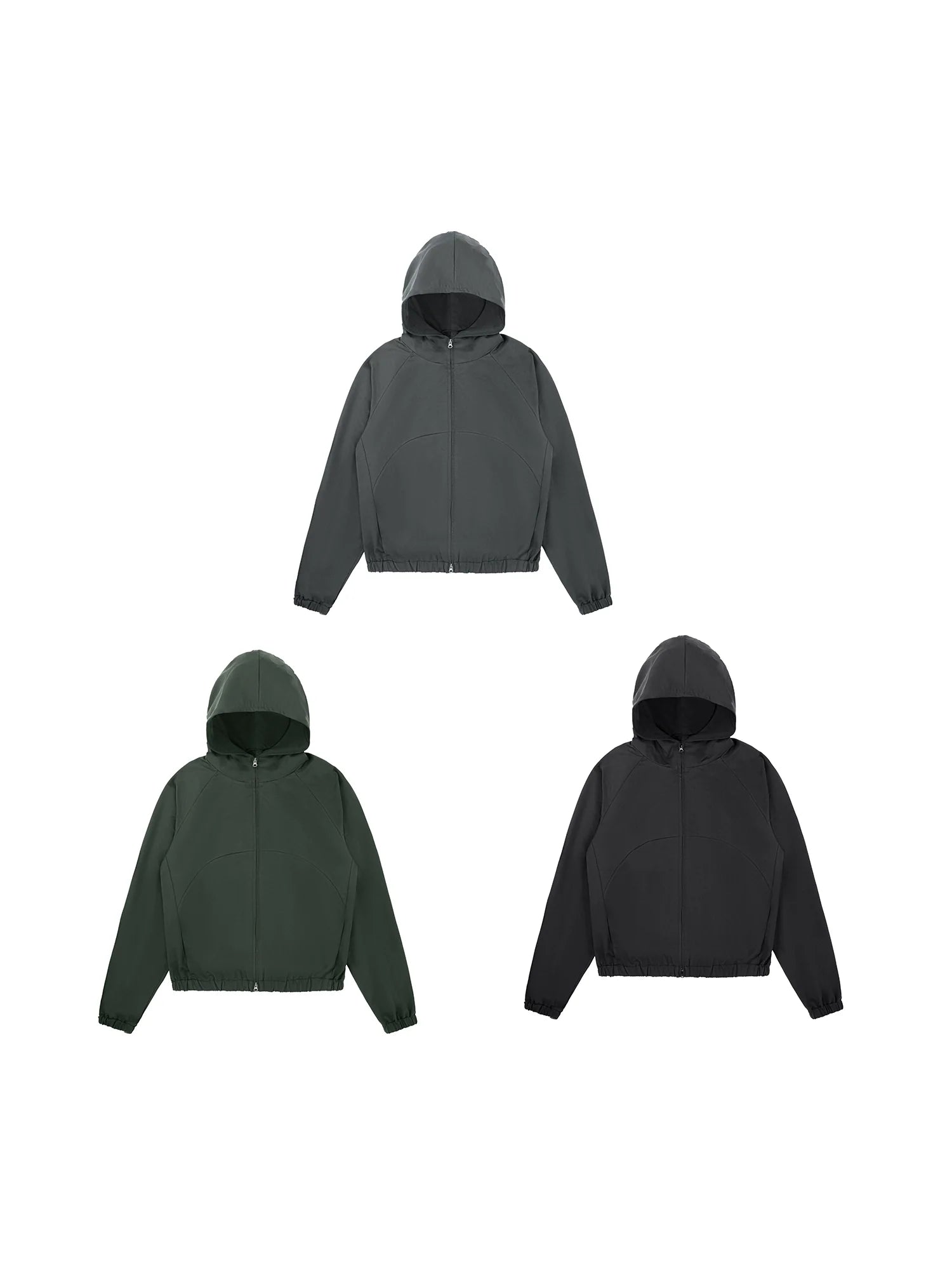 PLUS NO LOGO Arc Blade Jacket Short Hooded Jacket