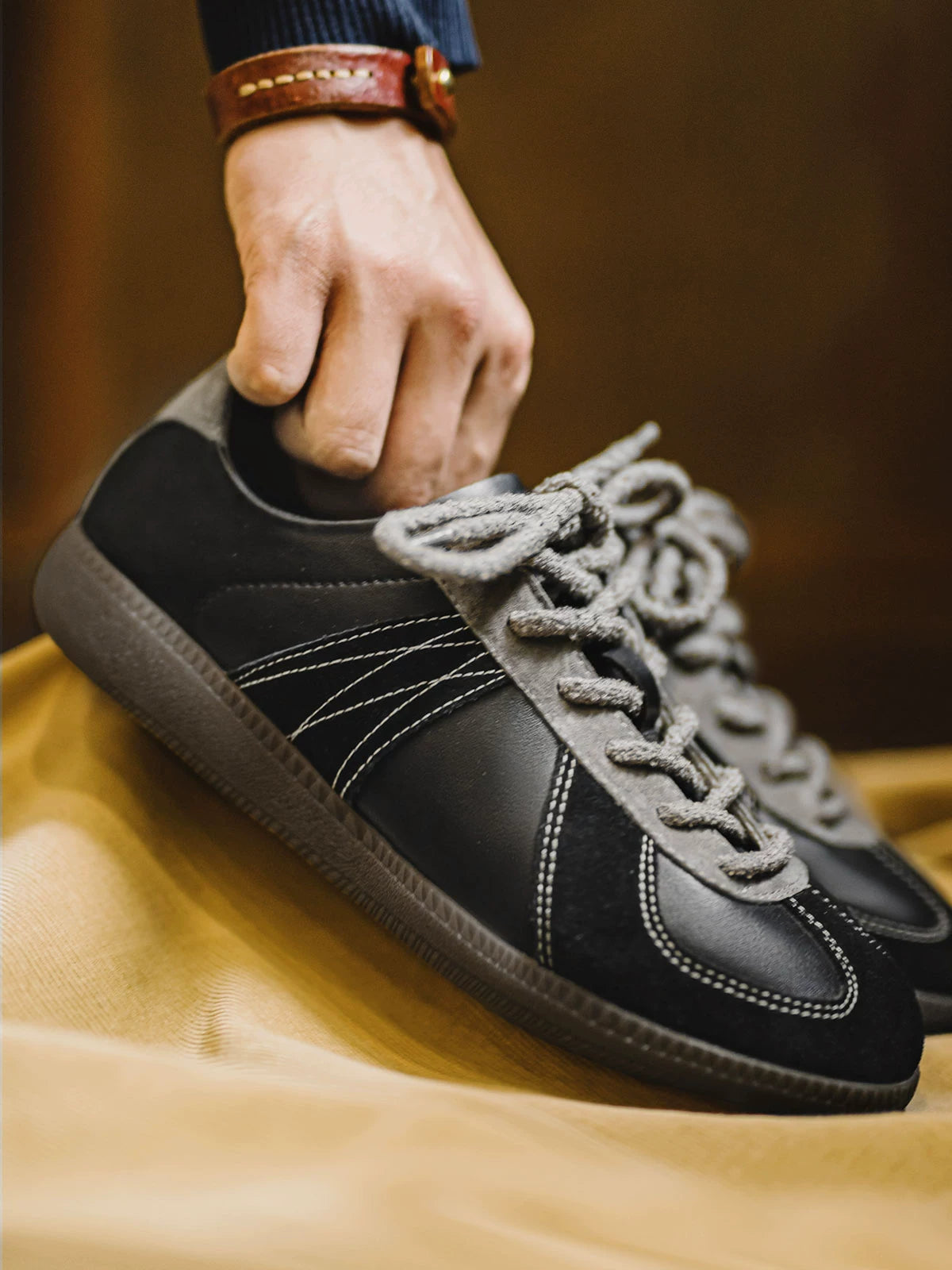 Madden Black Moral Low Top Heel Sneakers