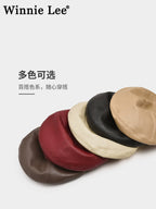 Winnie Lee Leather Beret