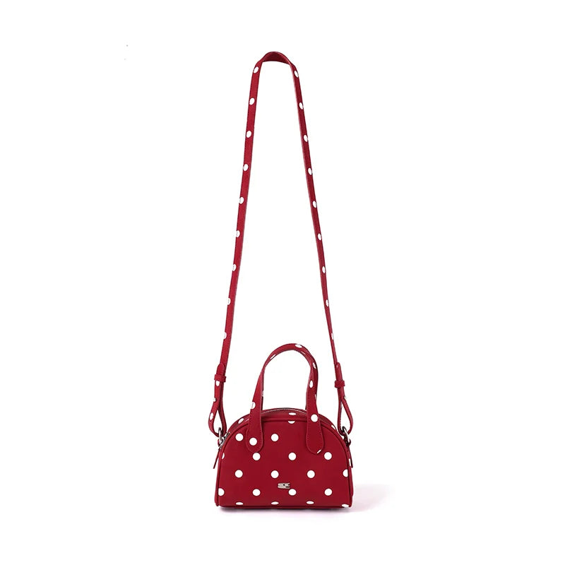 CryingCenter Polka Dot Boston Shoulder Crossbody Bag