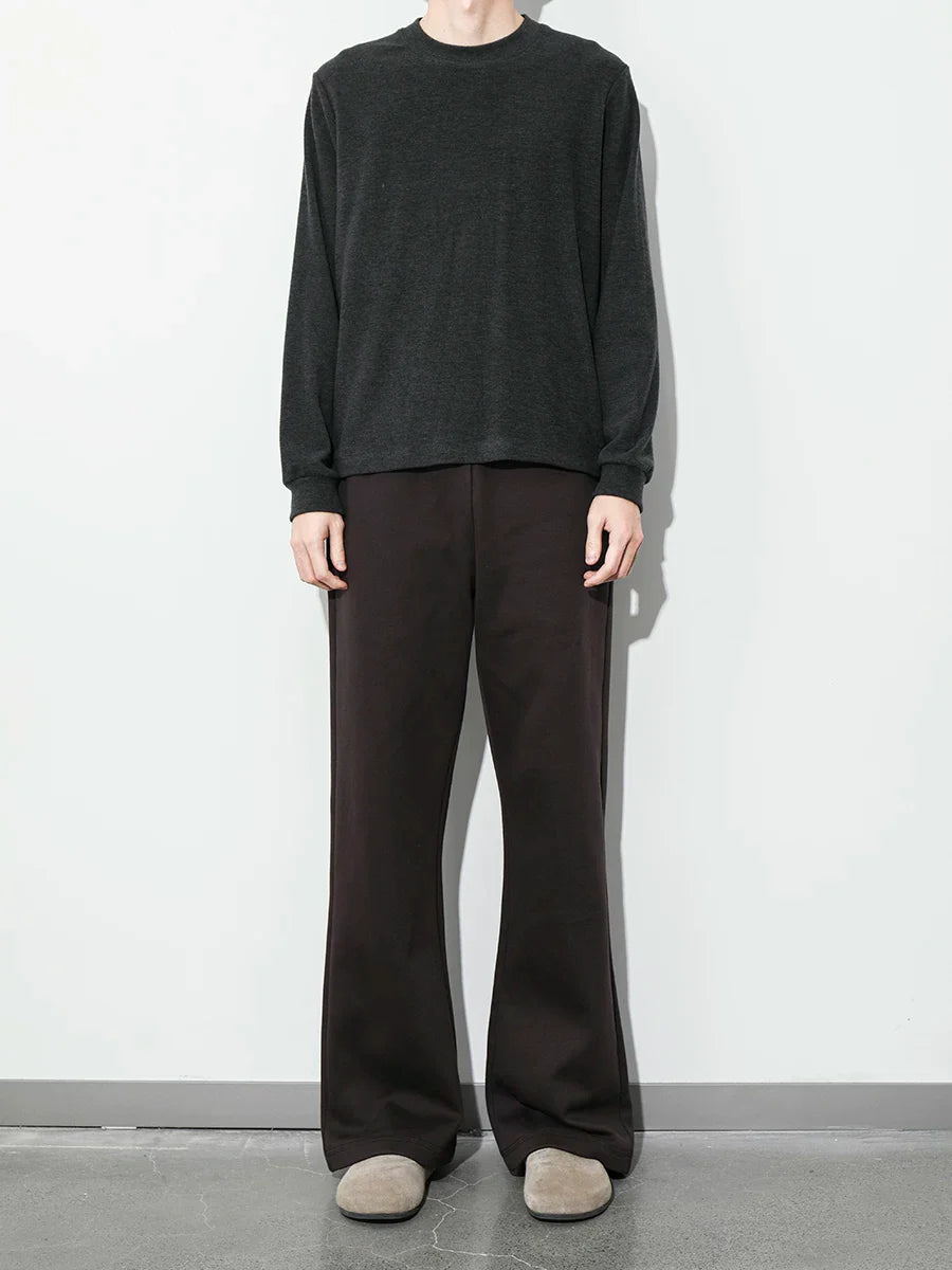 PLUS NO LOGO Thermal Micro-straight Fleece Casual Pants