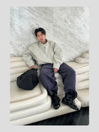 HANQIAORJI Splicing High-top Black Boxing Boots