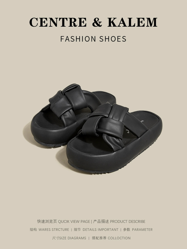 CENTREKALEM Thick-Soled Beach Sandals