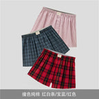 Giordano Underwear Men's Three-Pack Cotton Woven Contrast Boxers