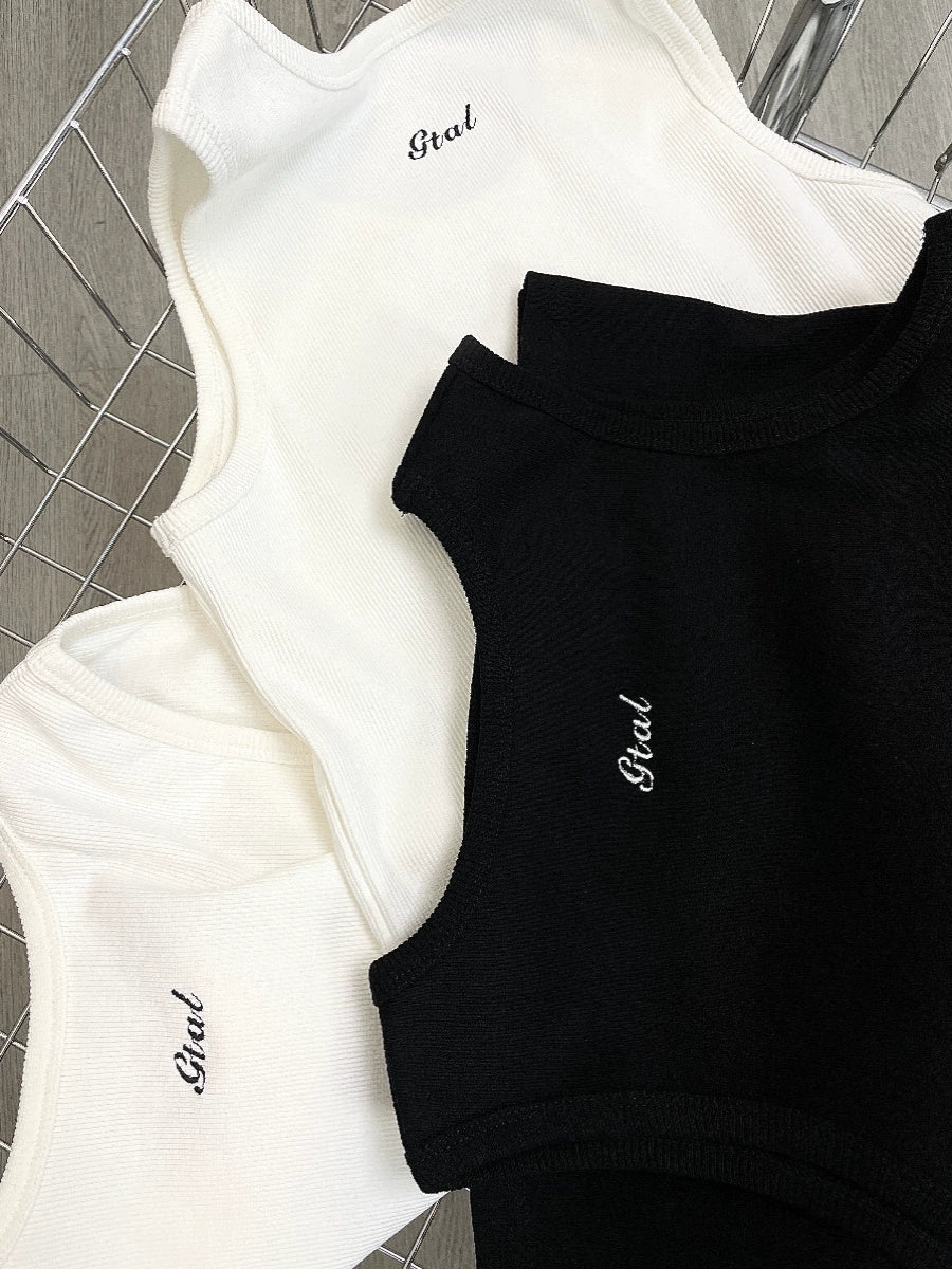 GTAL Threaded Bottom Shirt Sleeveless Tee