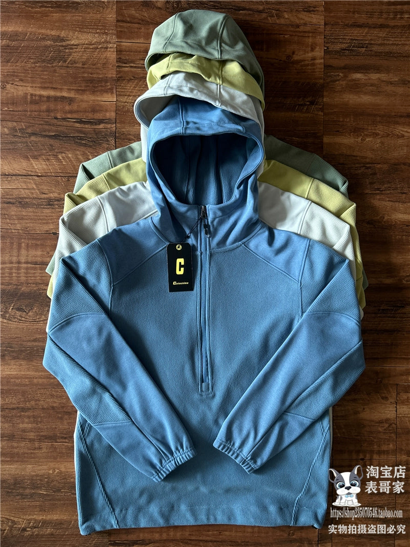 Japanese Half-Zip Hooded Sweatshirt