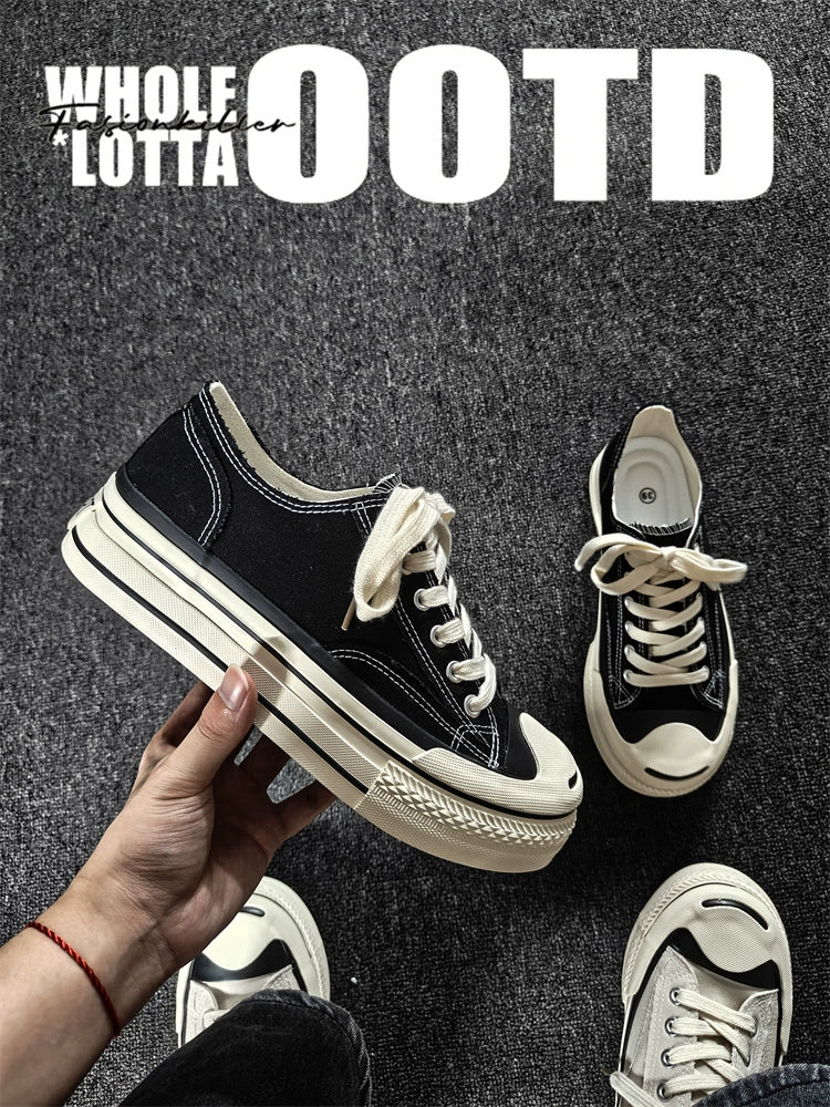 Newrockstarchoppa Classic Low-Top Canvas Skate Sneakers