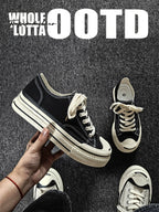 Newrockstarchoppa Classic Low-Top Canvas Skate Sneakers