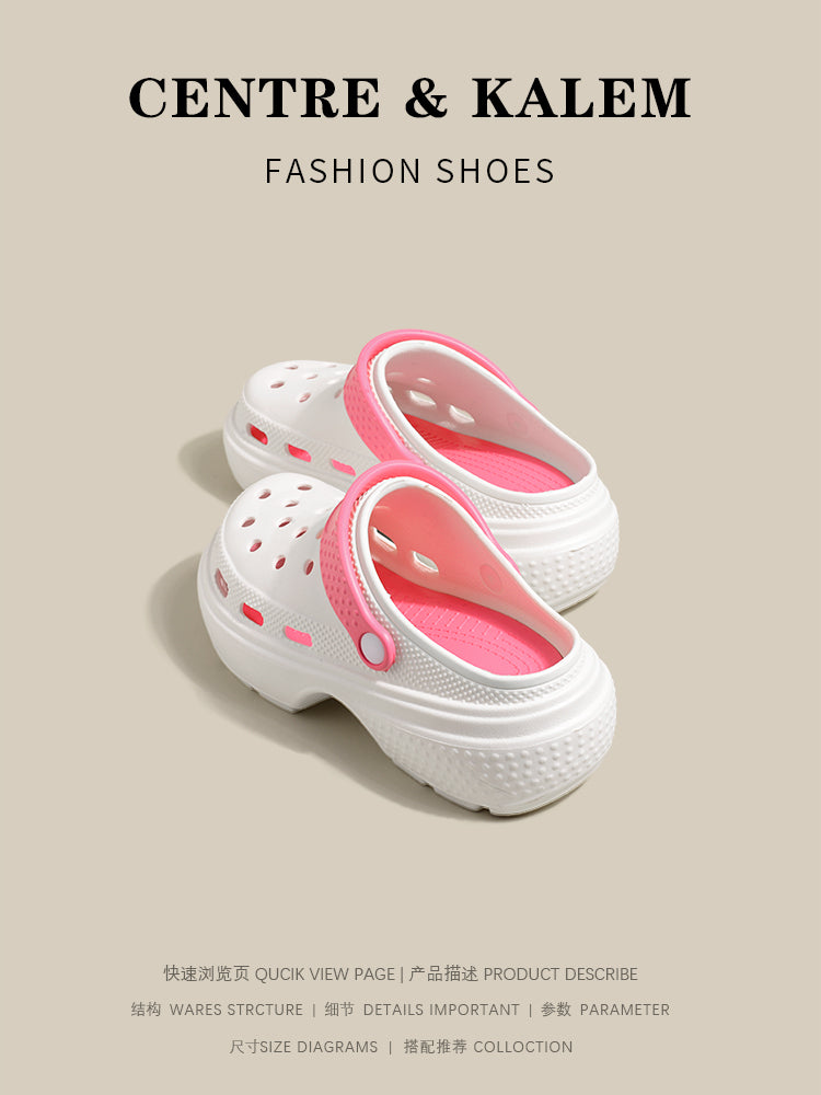 CENTREKALEM EVA Croc Thick-Soled Summer Slippers