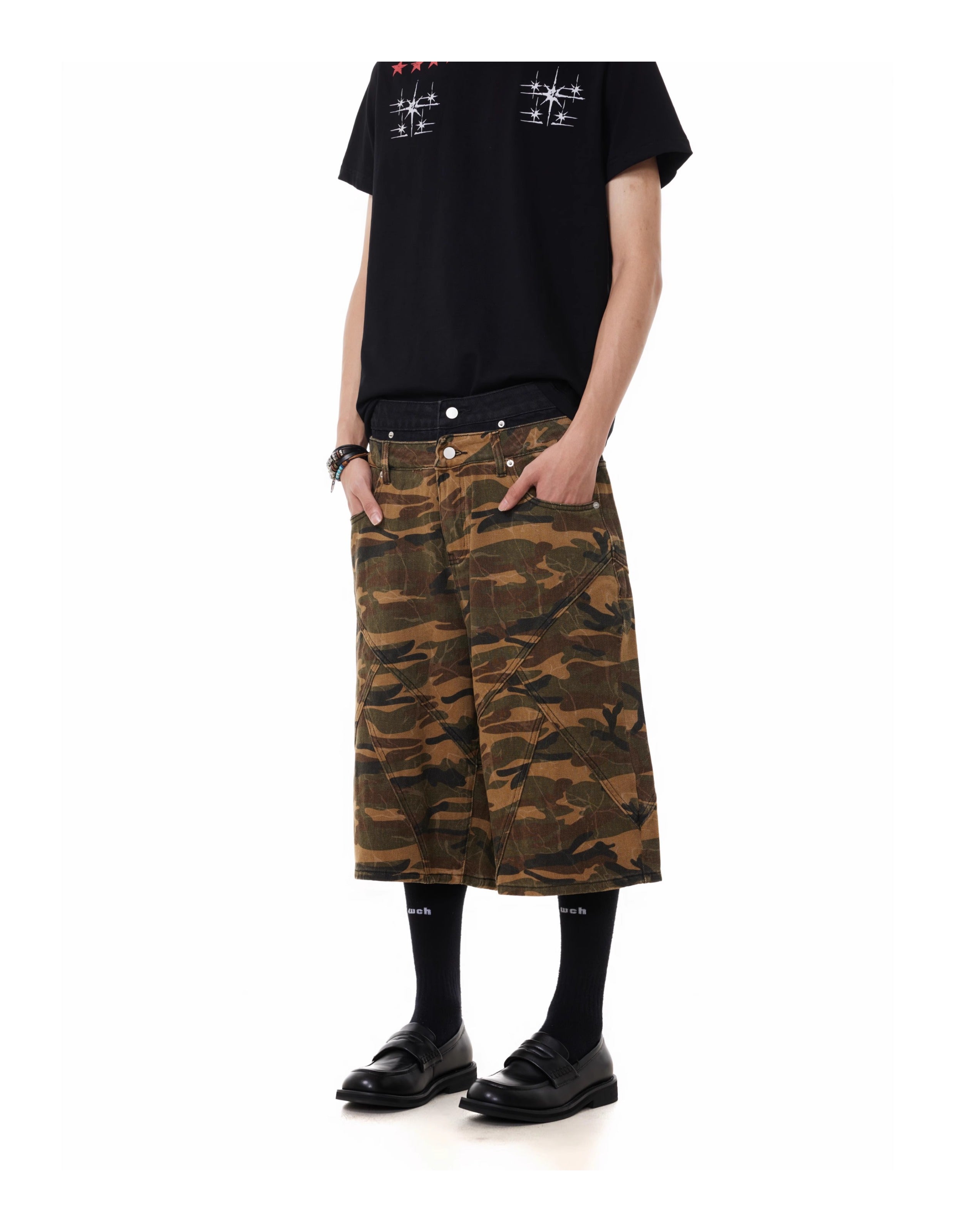 BTSG camouflage shorts