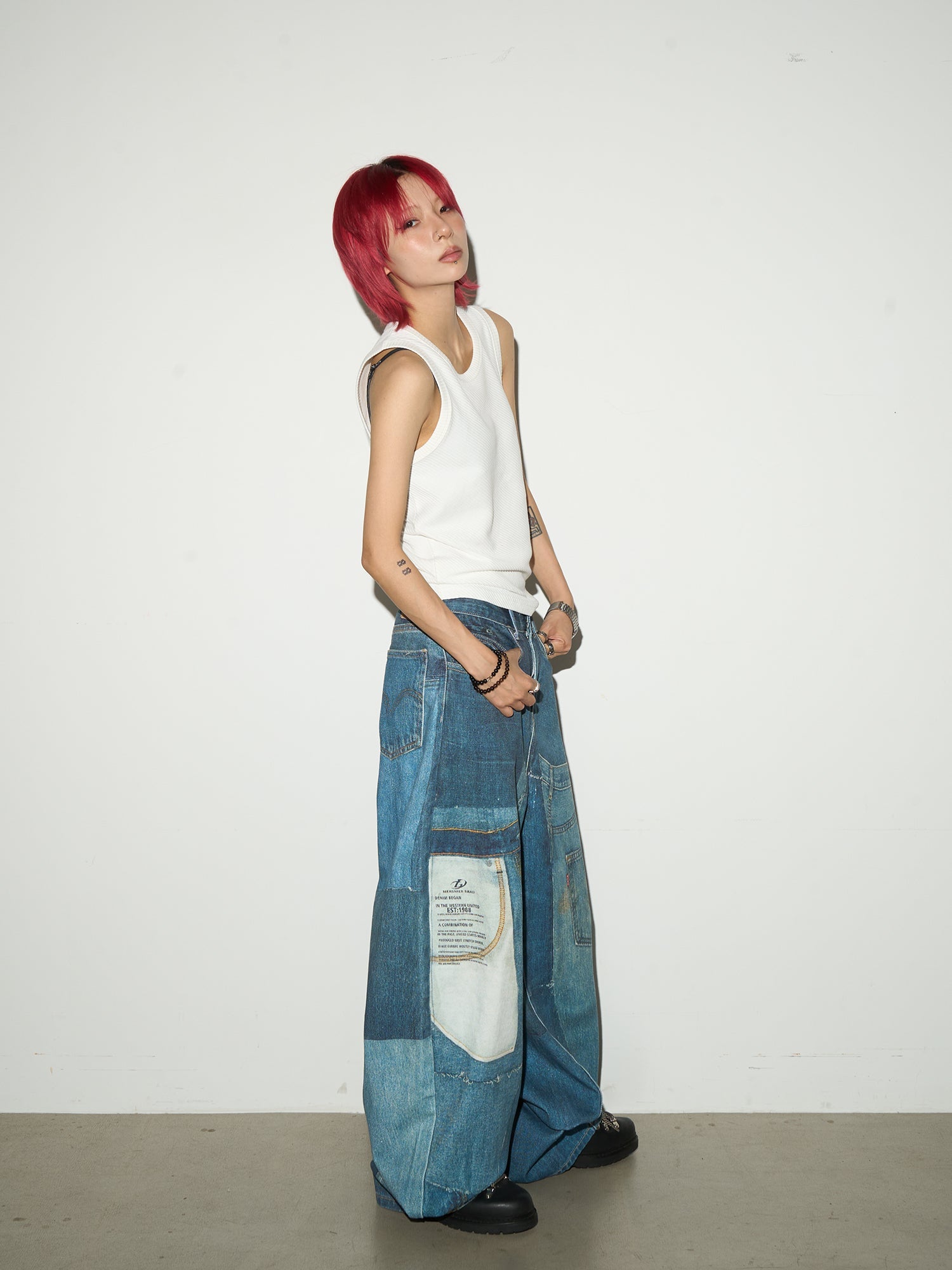 MICHINNYON print denim