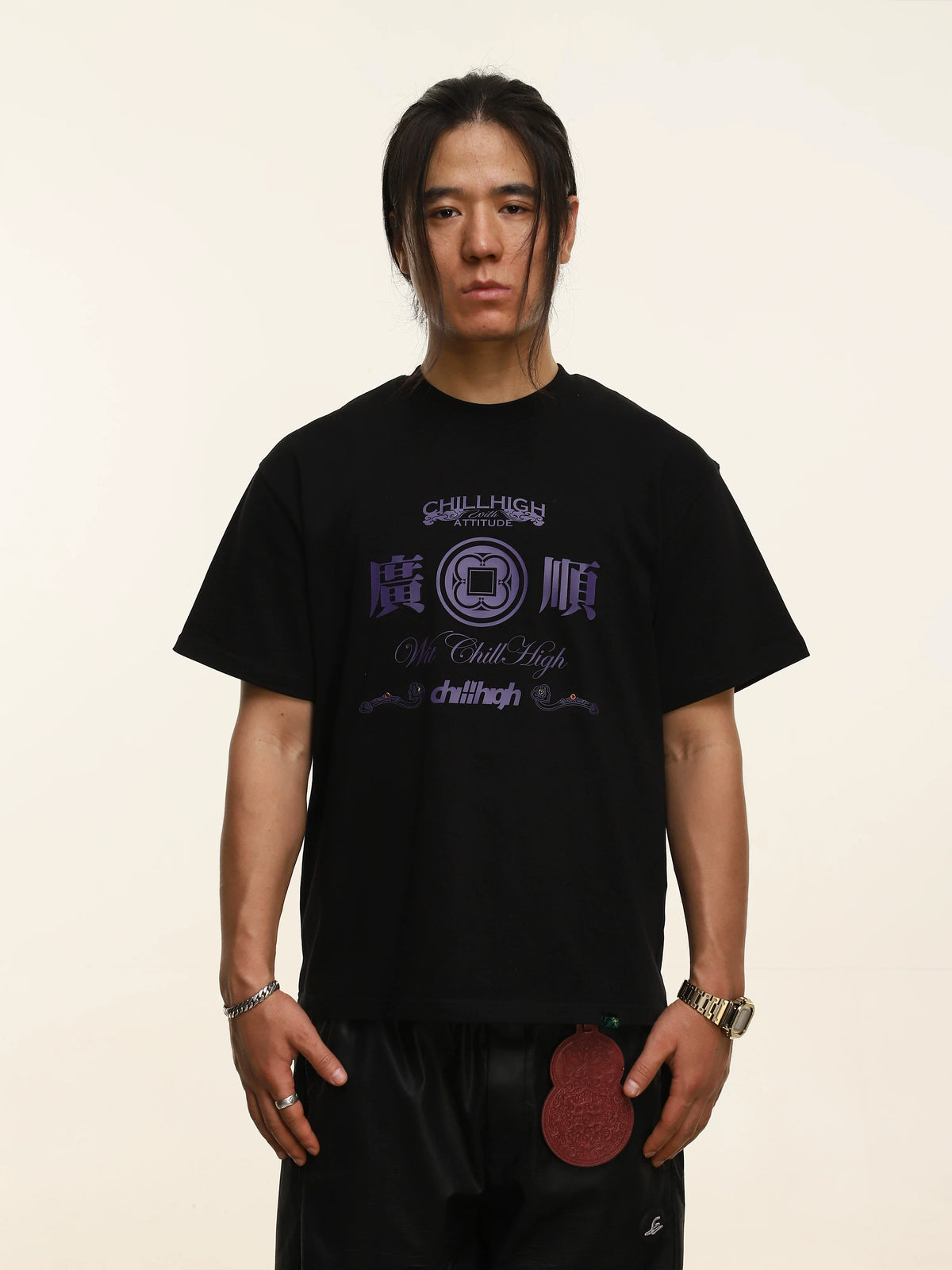 ChillHigh Crew Neck Tide Loose Casual Tee