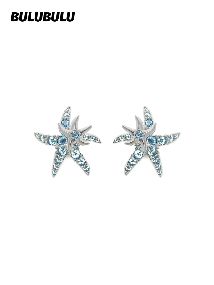 BULUBULU Smart Ocean Starfish Blue Earrings