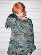 Gameone Camouflage Waffle Long Sleeve Top