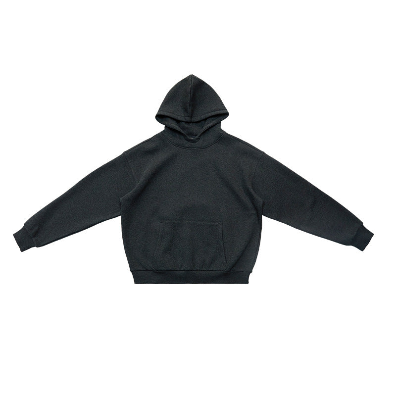 UNF Silk Wool Fleece Thermal Silhouette Hooded Sweater