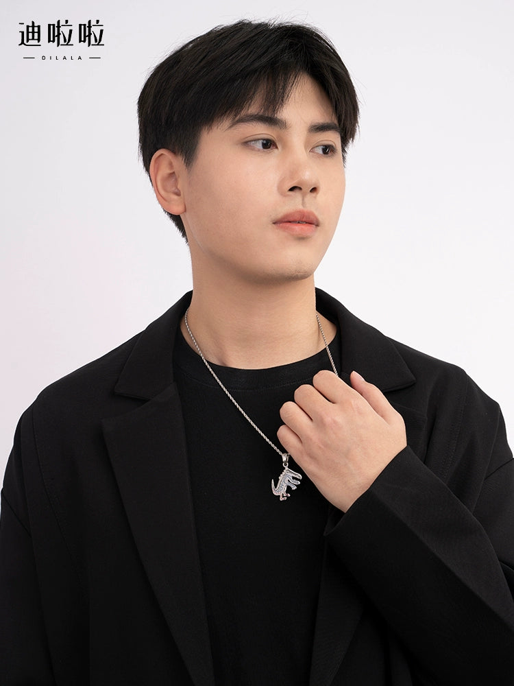 Dinosaur Cartoon Couple Necklace