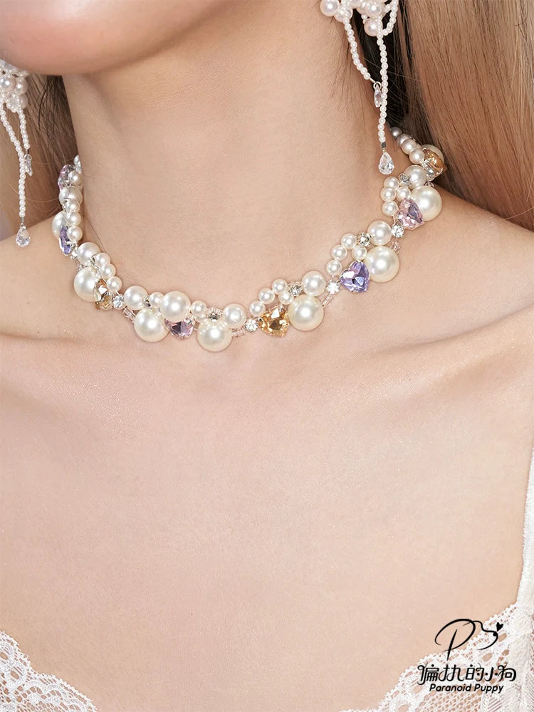 ParanoidP Macaron Love Pearl Necklace