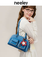 Neeley Large Cowhide Boston Shoulder Bag