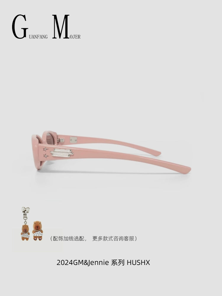 GM x Jennie Pink Cat Eye Sunglasses UV Protection Hushh