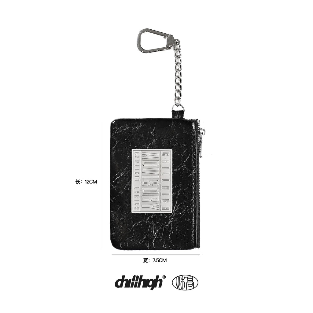 ChillHigh Crack Leather Simple Casual Card Bag