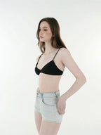 Jim Kennet Basic Knitted Bikini Adjustable Strap Swimsuit