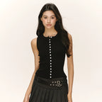Ariseism Vintage Sleeveless Knitted Vest
