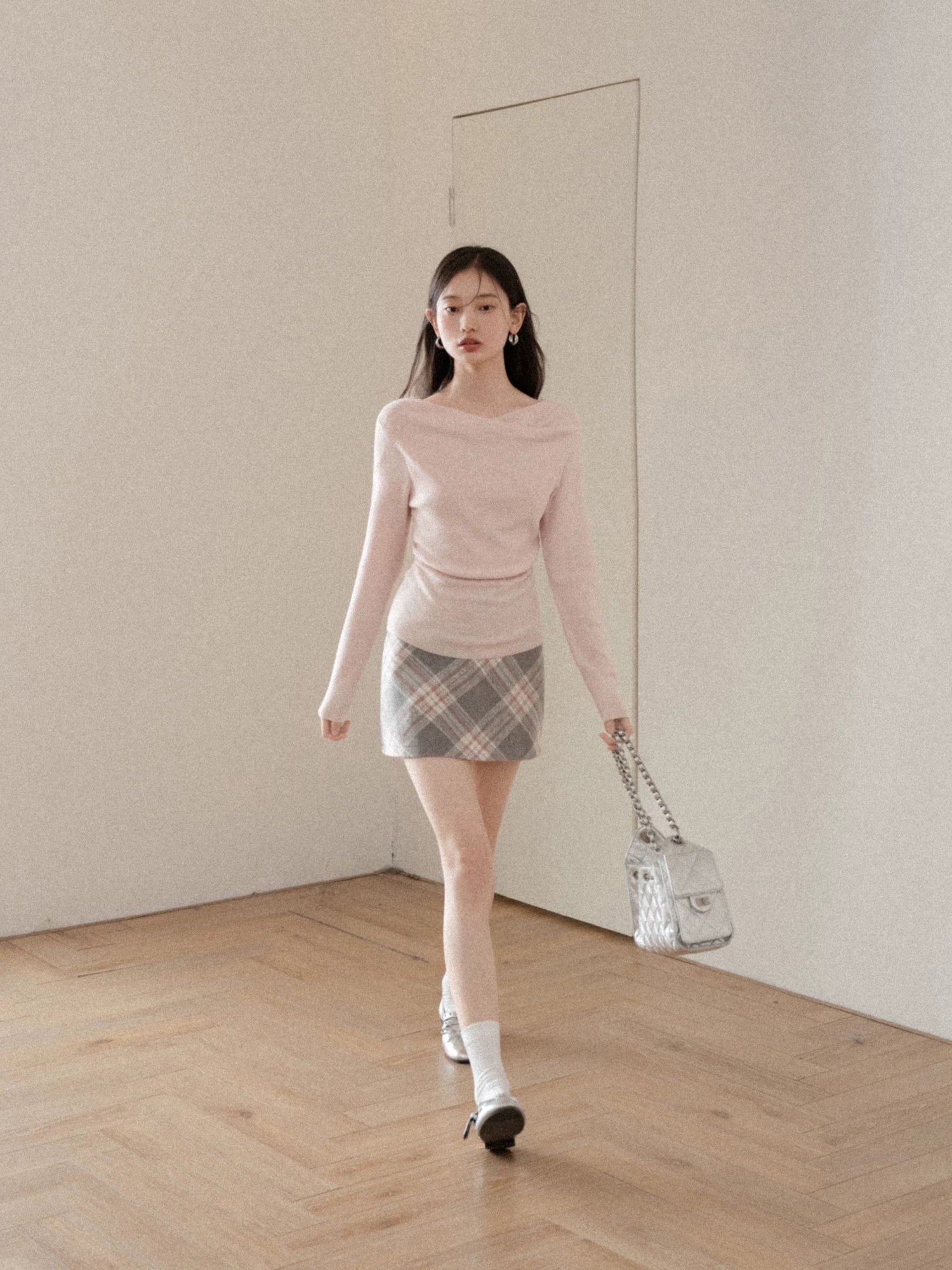 cantonstory French Pink Sweet Wool Sweater