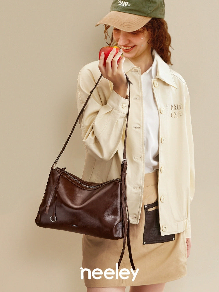 Neeley Star Donut Leather Hobo Bag