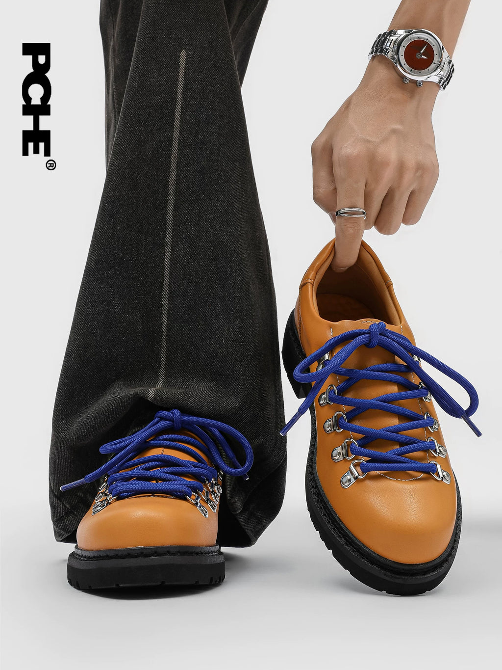 Pu Chen PUCH Rainbow Contrast Hiking Shoes