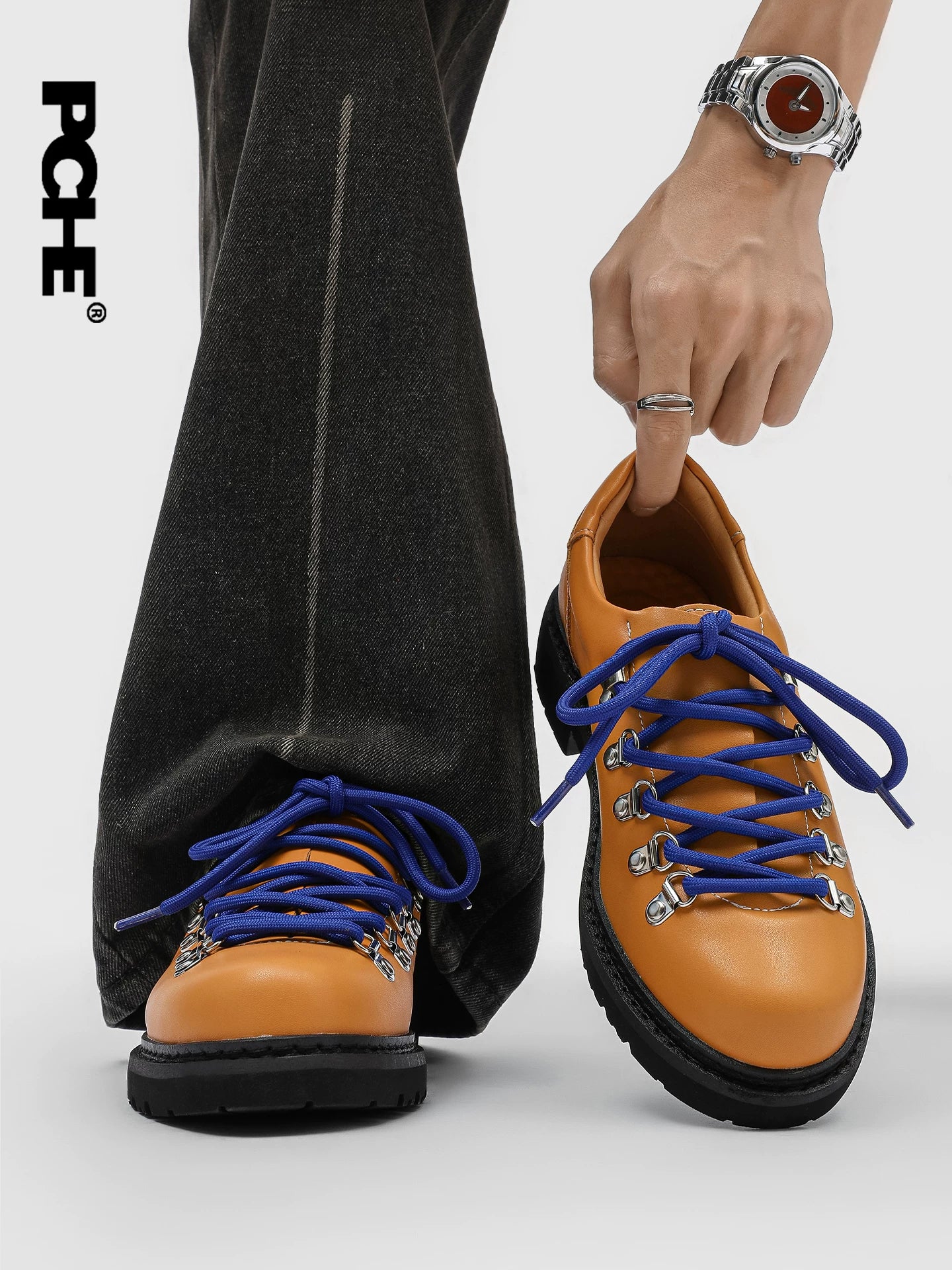 Pu Chen PUCH Rainbow Contrast Hiking Shoes