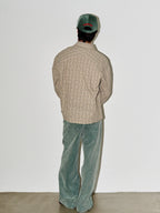 LIBERAFIT Three-dimensional Chain Embroidered Corduroy Baseball Cap