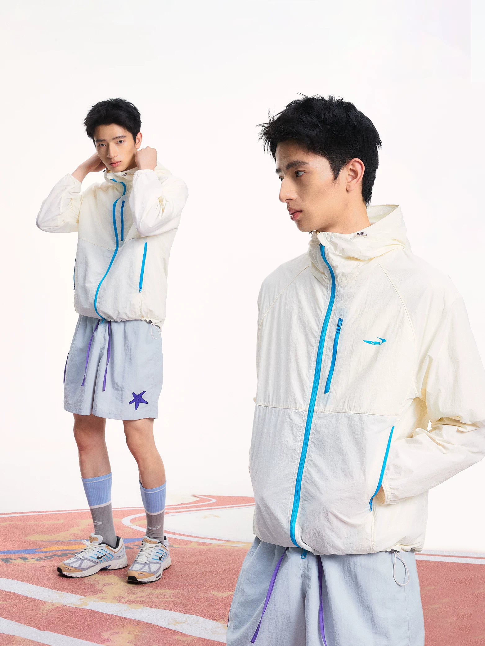 Mr. Jiangnan NewJNXS Lightweight Quick-Dry Sun Protection Zip Jacket