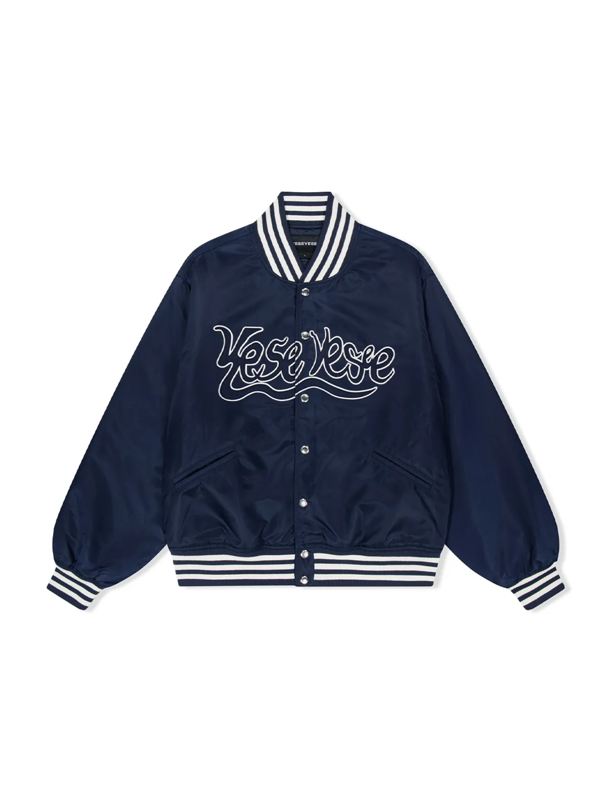 I4P STUDIO YESEYESEE C-Logo Embroidered Sports Jacket Cardigan