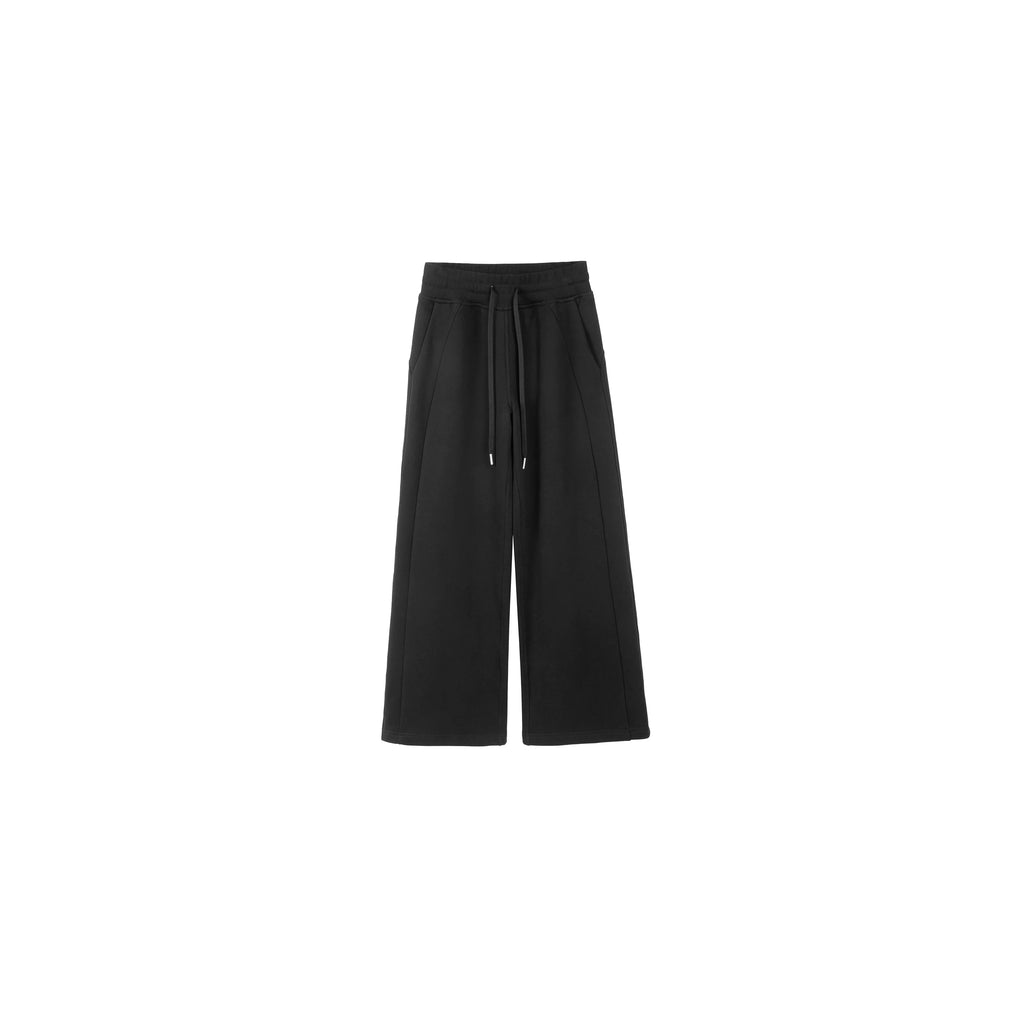 PLUS NO LOGO Scimitar Splicing Loose Wide-leg Sweatpants