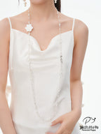 ParanoidP Flower Pearl Light Luxury High Sense Stacking Necklace