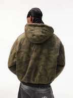 STK SmallTownKid Concealed Plush Hooded Mountain Jacket