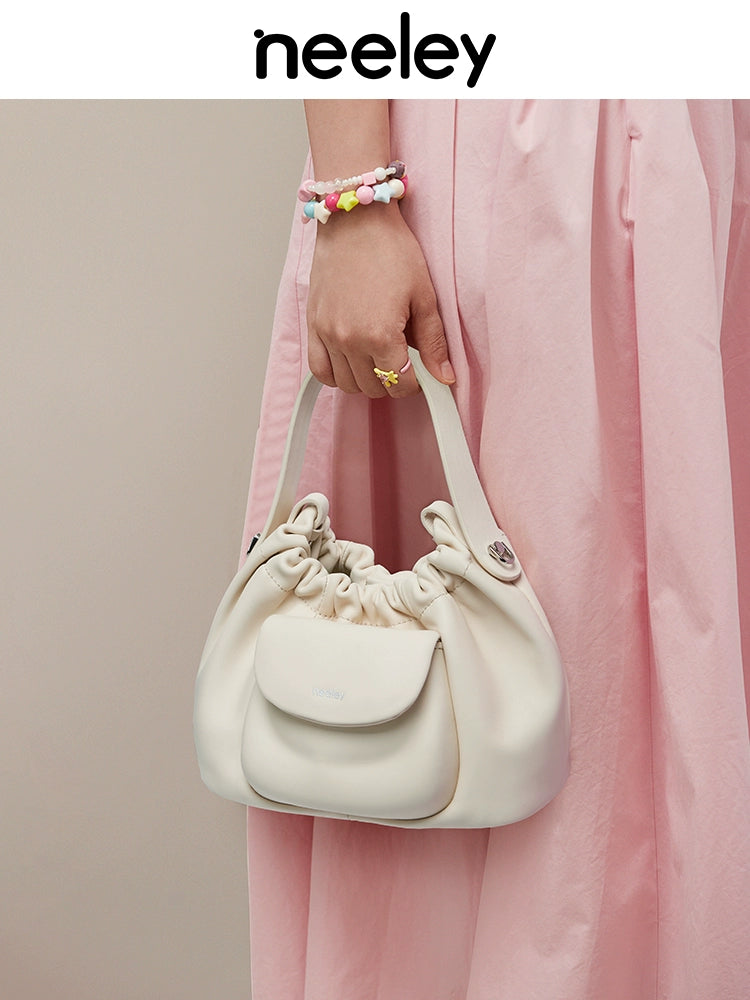 Neeley Soft Leather Wonton Cloud Bag