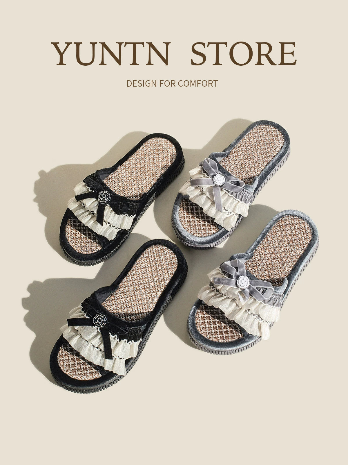 Asian Straw Sweet Home Sandals