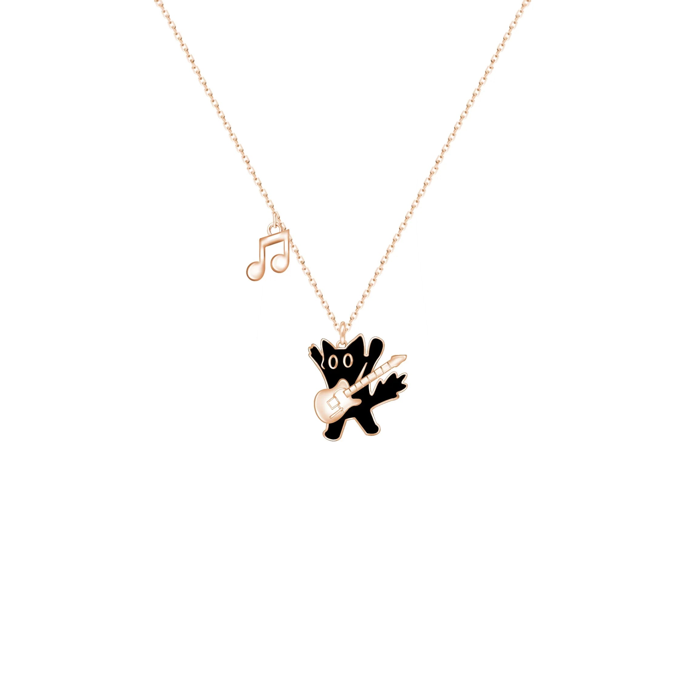 Oho Ou Happy Cat Premium Light Luxury Necklace
