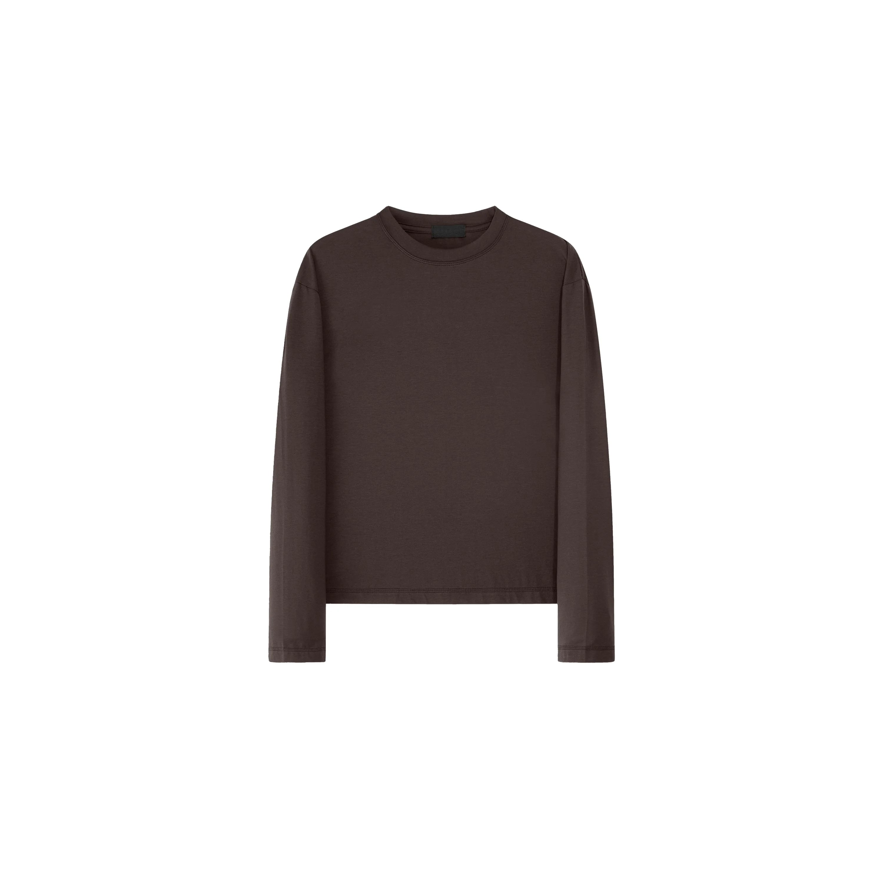 PLUS NO LOGO Simple Casual Versatile Soft Long Sleeve