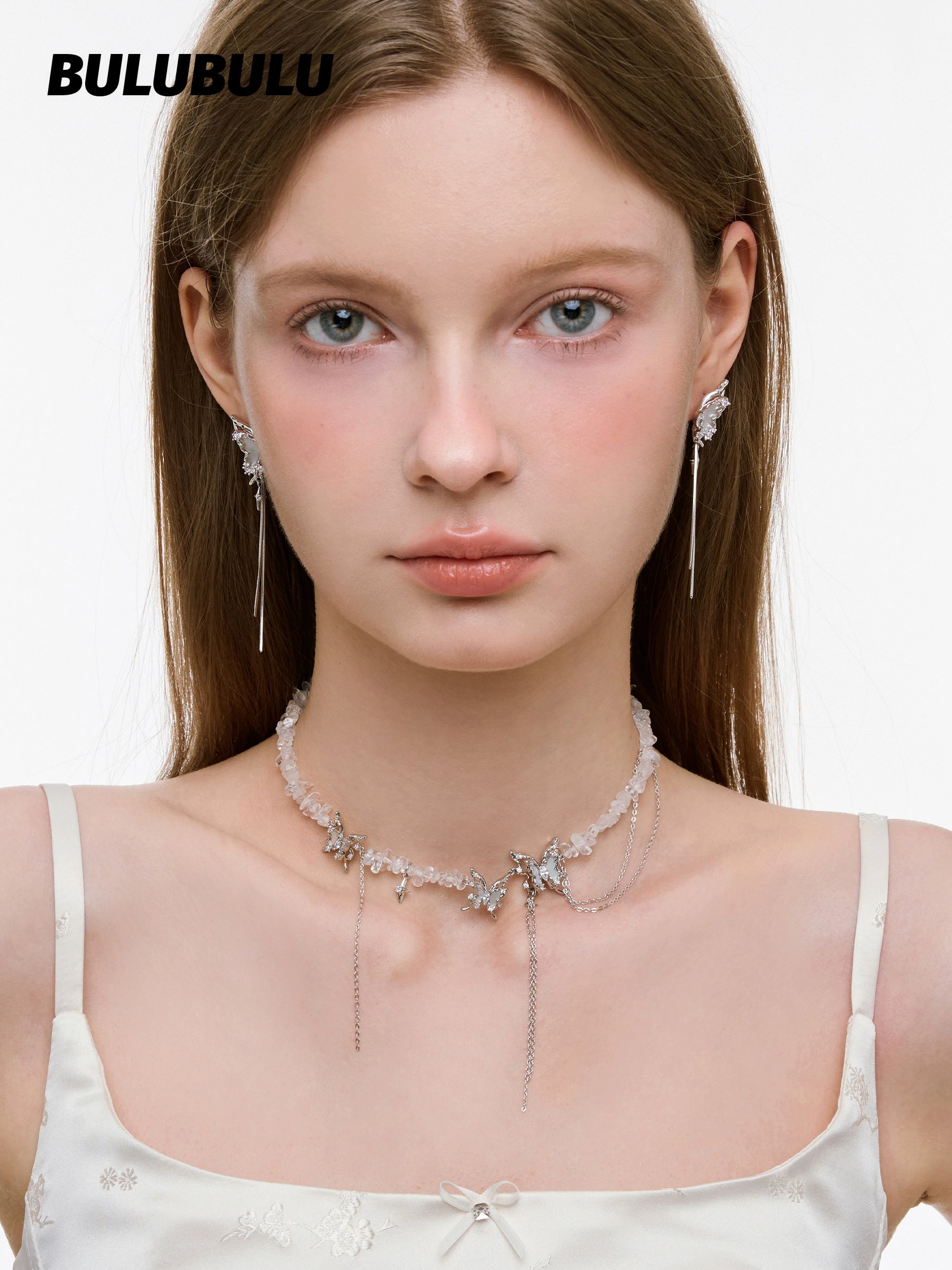 BULUBULU Words of Transformation Butterfly Tassel Necklace