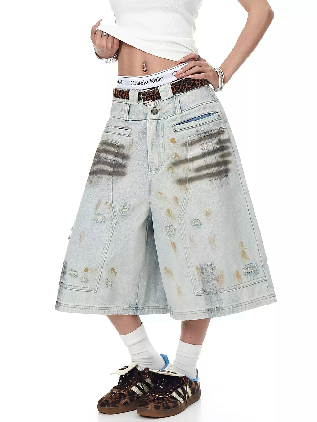 MADWITCH denim shorts