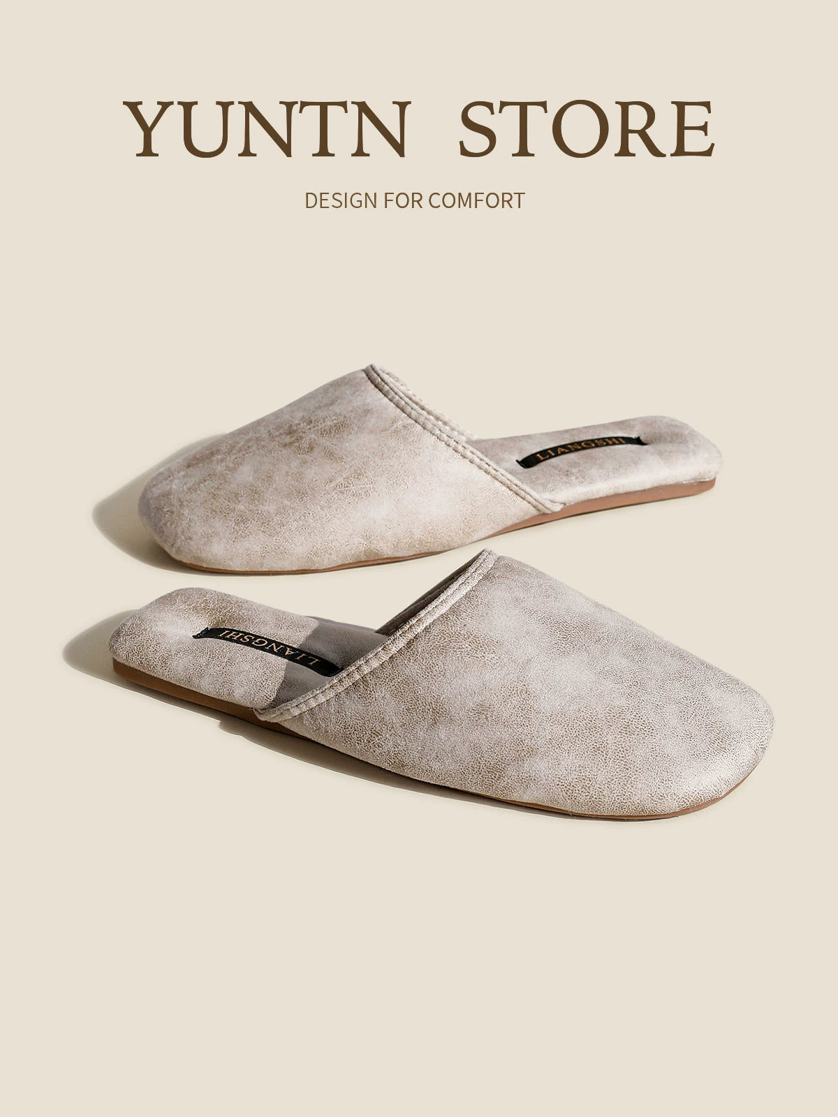 Breathable Toe-Cap Couple Slippers