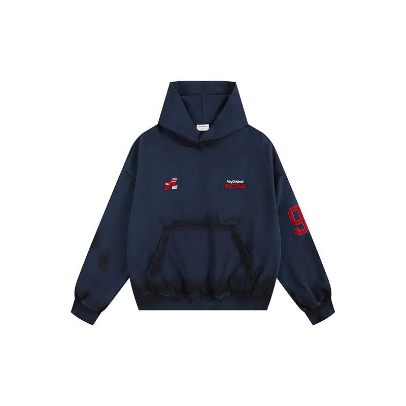 ATRY Dirty Dyed Damage Blockbuster Short Embroidered Sweater